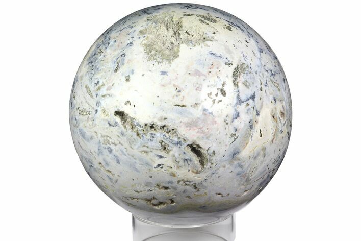 White Ocean Jasper Sphere - Madagascar #182928